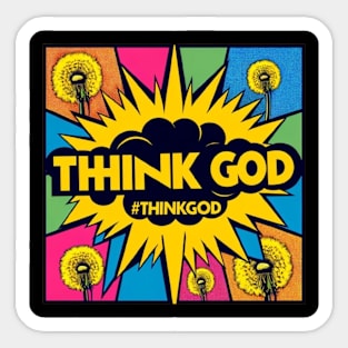 Think God Sticker